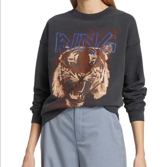Anine Bing Tiger sweatshirt NWOT - Picture 3 of 11